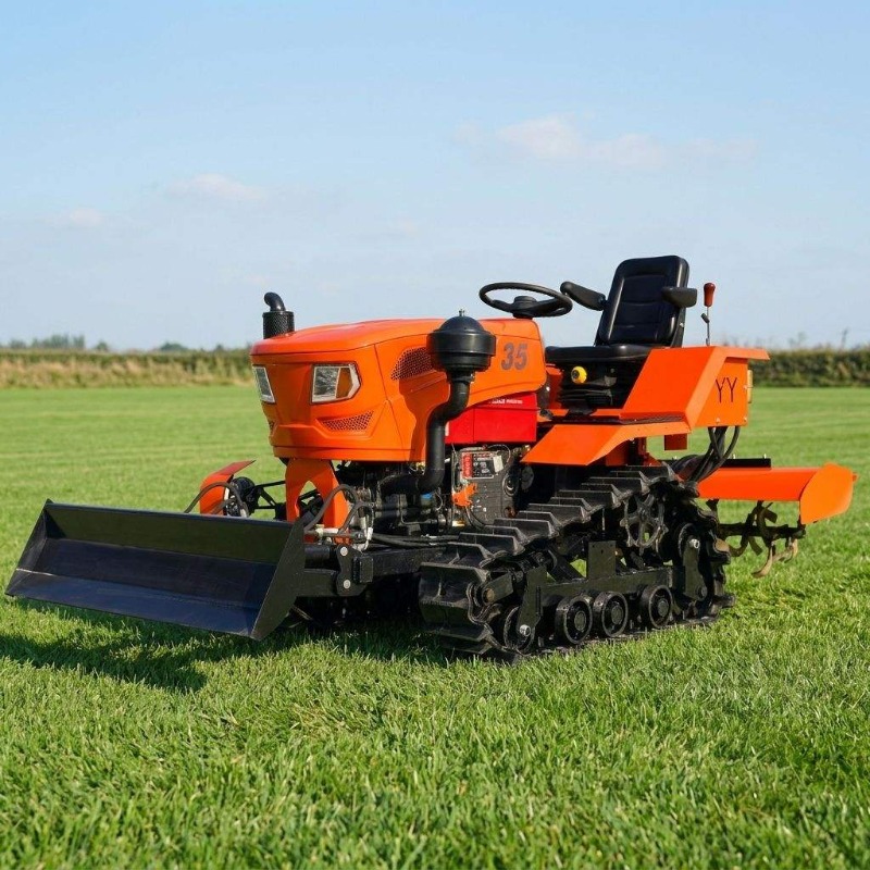Agriculture Farming Equipments - Glebogryzarka gąsienicowa 4WD 35KM, mini kultywator