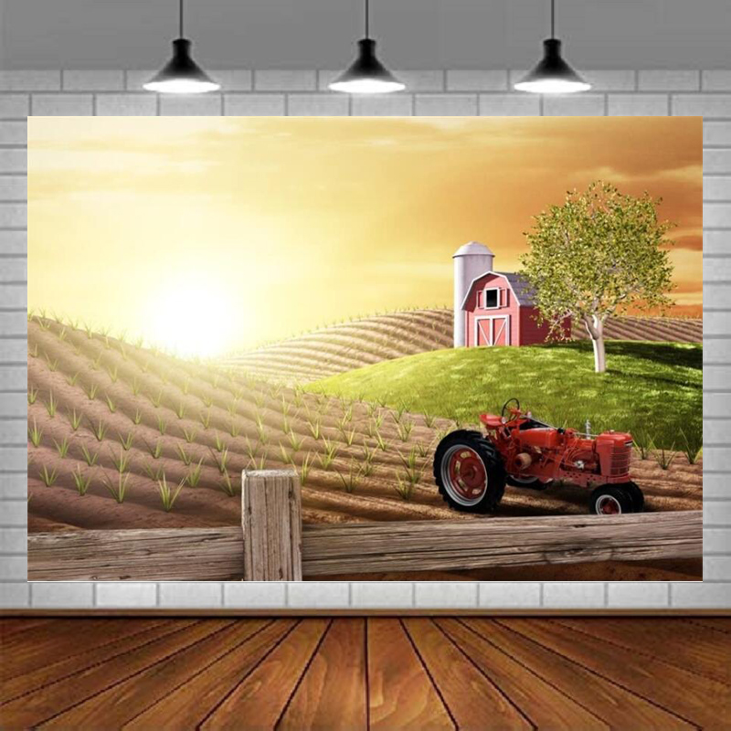 Poranna, ruchoma farma, fotogr – Agriculture Farming Background recenzja i cena