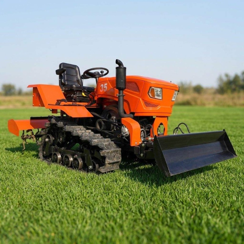 Glebogryzarka gąsienicowa 4WD  – Agriculture Farming Equipments recenzja i cena