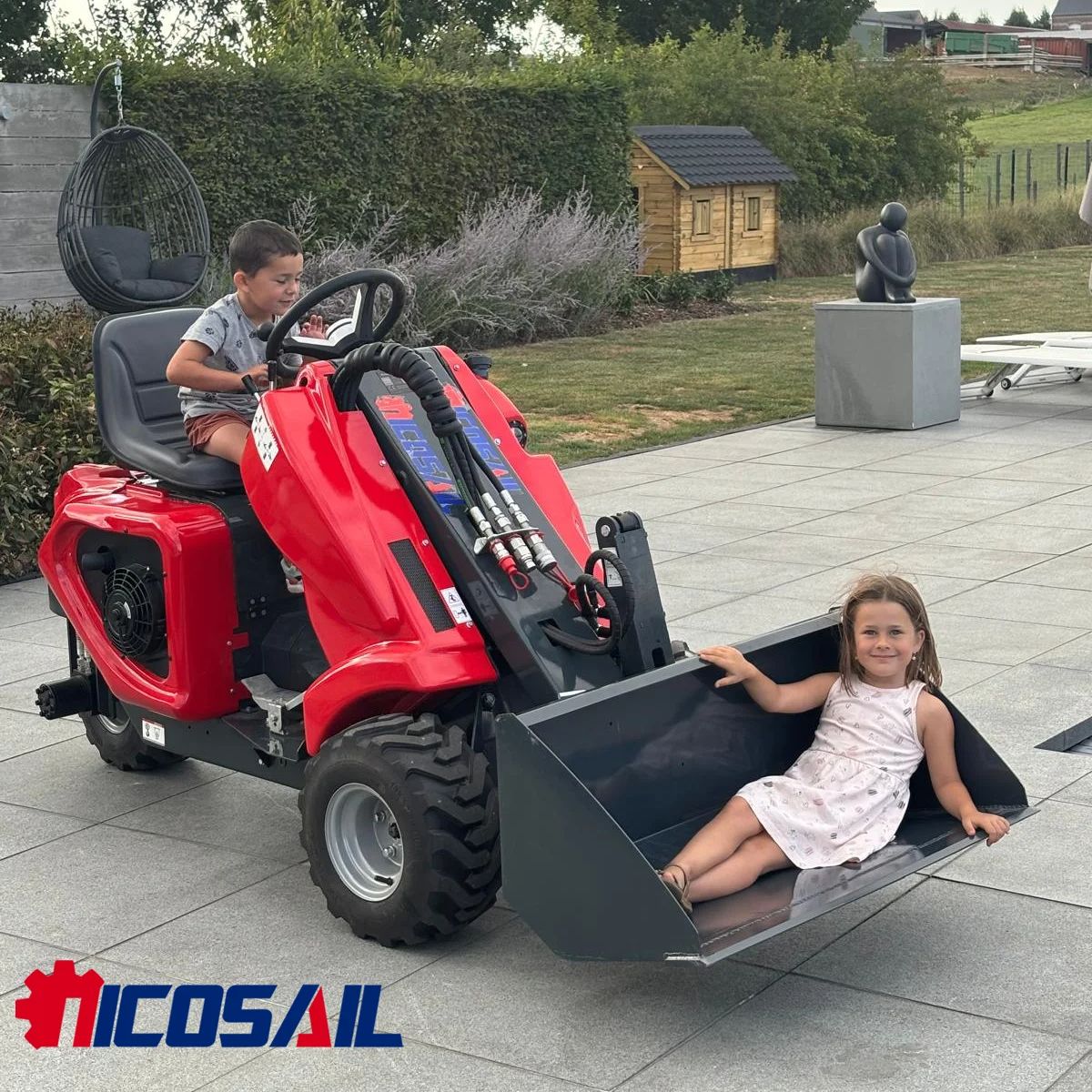 Mini 3-kołowy ładowarka bieżni – Agriculture Farming Equipments recenzja i cena